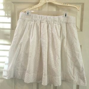 Super cute white eyelet skirt size medium